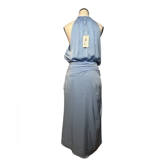 Ramy Brook New with tags Women’s size 6 Amanda dress Elegant Blue Halter misty - Picture 7 of 12